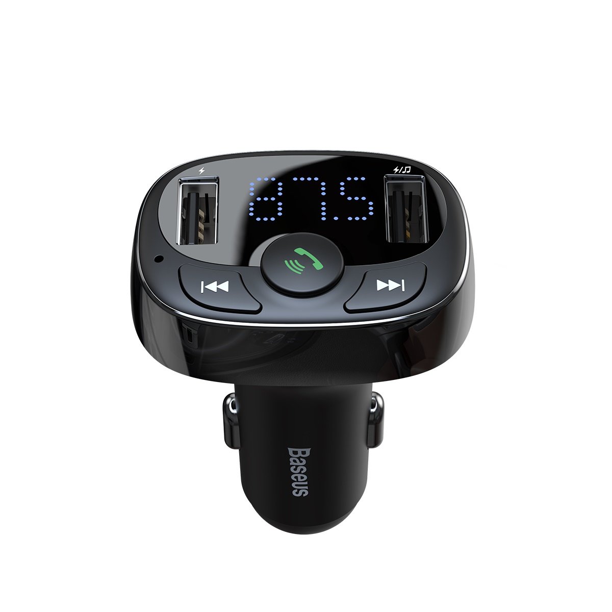 Modulator FM Bluetooth Baseus S-09A, 2 x USB-A - 1 x microSD CCMT000001