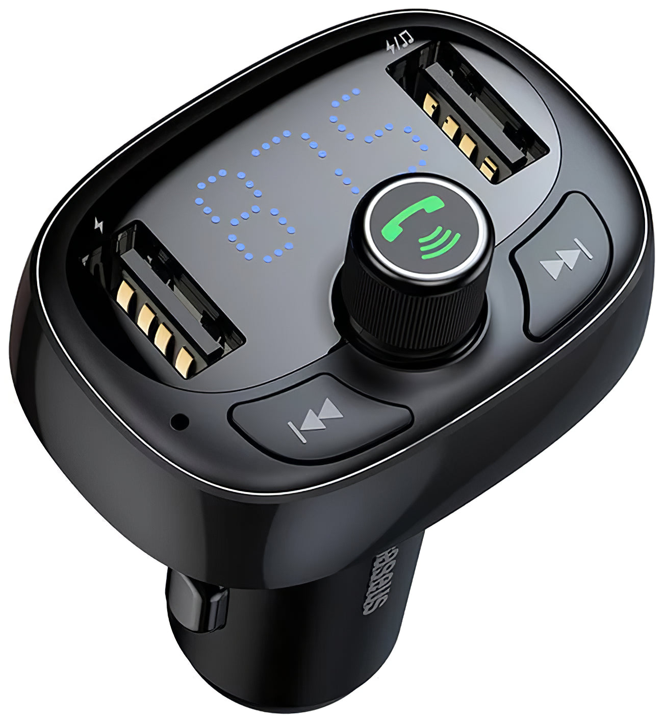 Modulator FM Bluetooth Baseus S-09, 2 x USB-A - 1 x microSD CCMT000301