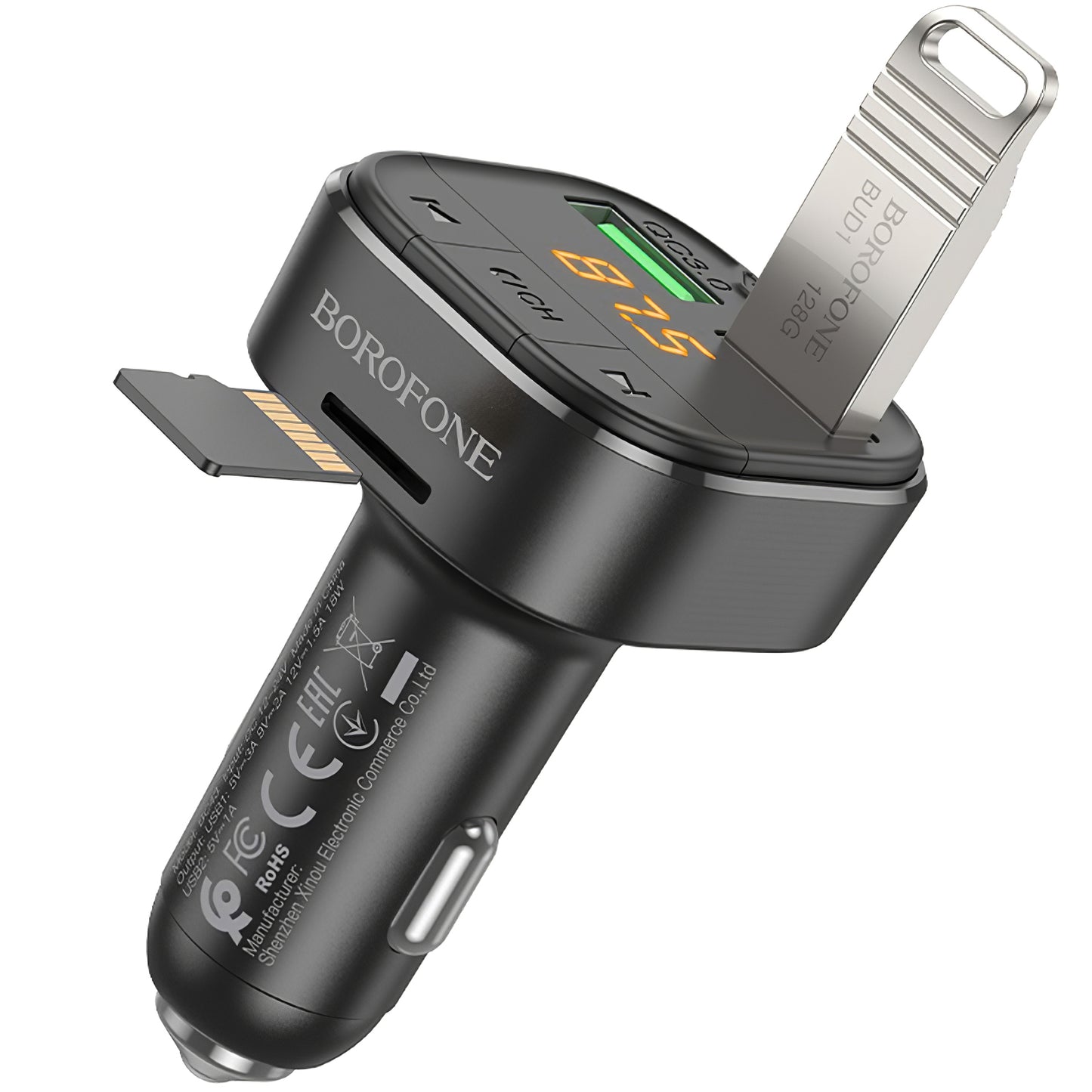 Modulator FM Bluetooth Borofone BC43 Flash, 2 x USB-A - 1 x microSD