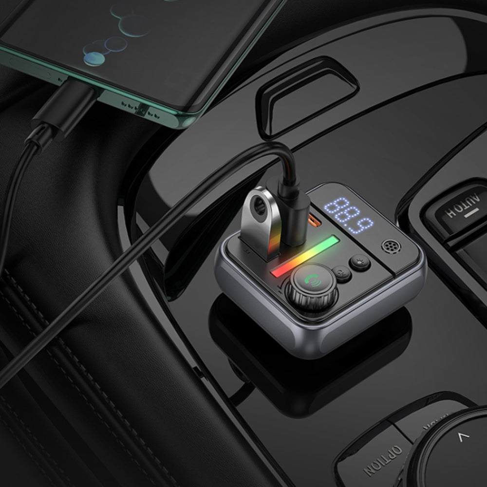 Borofone BC50 Ascenso Bluetooth FM Modulator, 2 x USB-A - 1 x USB-C