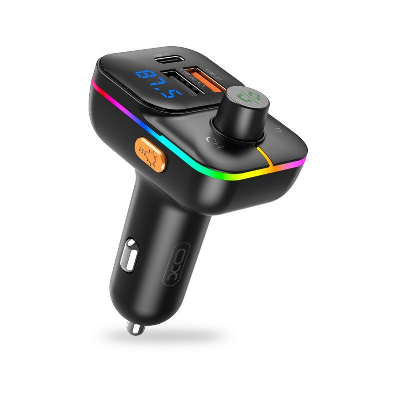 Bluetooth FM Modulator XO Design BCC09, 2 x USB-A - 1 x USB-C - 1 x microSD