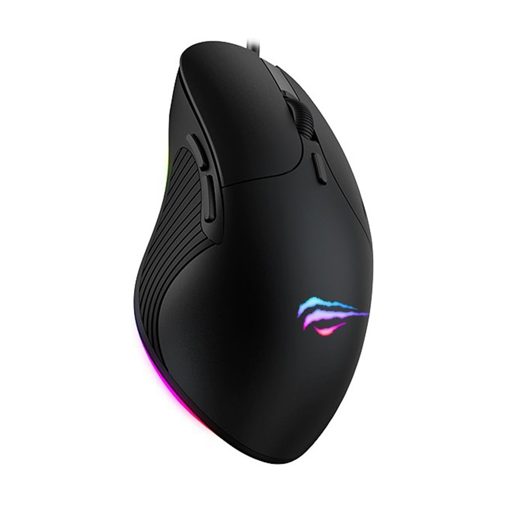 Mysz Gamingowa Przewodowa USB HAVIT MS1020WB, RGB, 2400DPI, Czarna