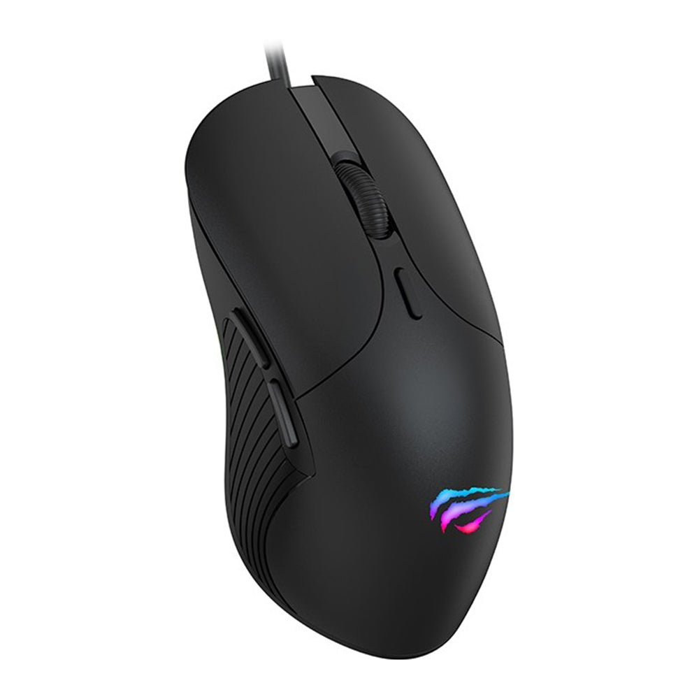 Mysz Gamingowa Przewodowa USB HAVIT MS1020WB, RGB, 2400DPI, Czarna
