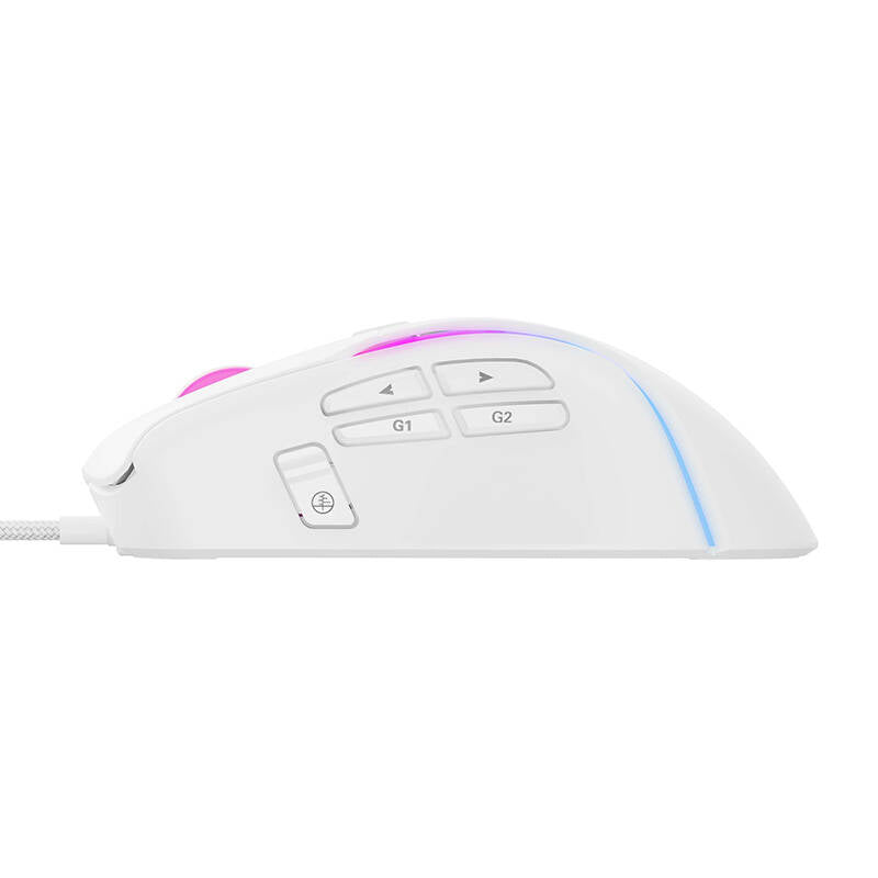 Mysz Gamingowa Przewodowa USB HAVIT MS1033, RGB, 800DPI - 8000DPI, Biała