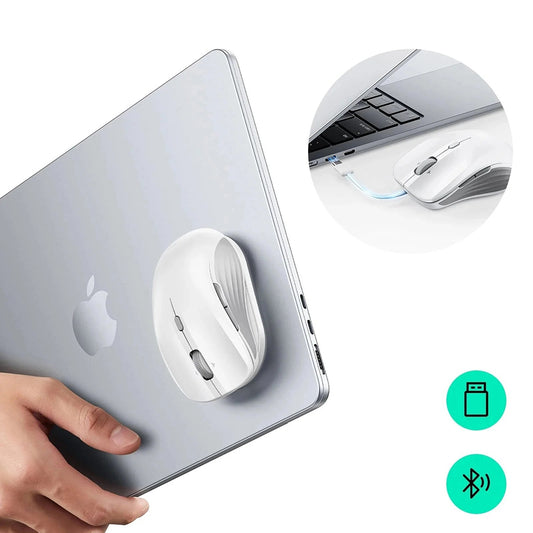 Mysz bezprzewodowa ESR MagMouse, 800DPI - 4800DPI, Biała