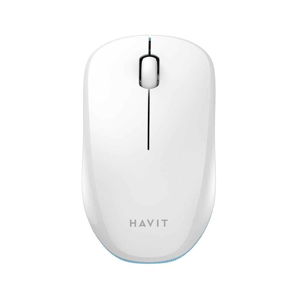 Mysz bezprzewodowa HAVIT MS66GT, 1200DPI, Biało-Niebieska