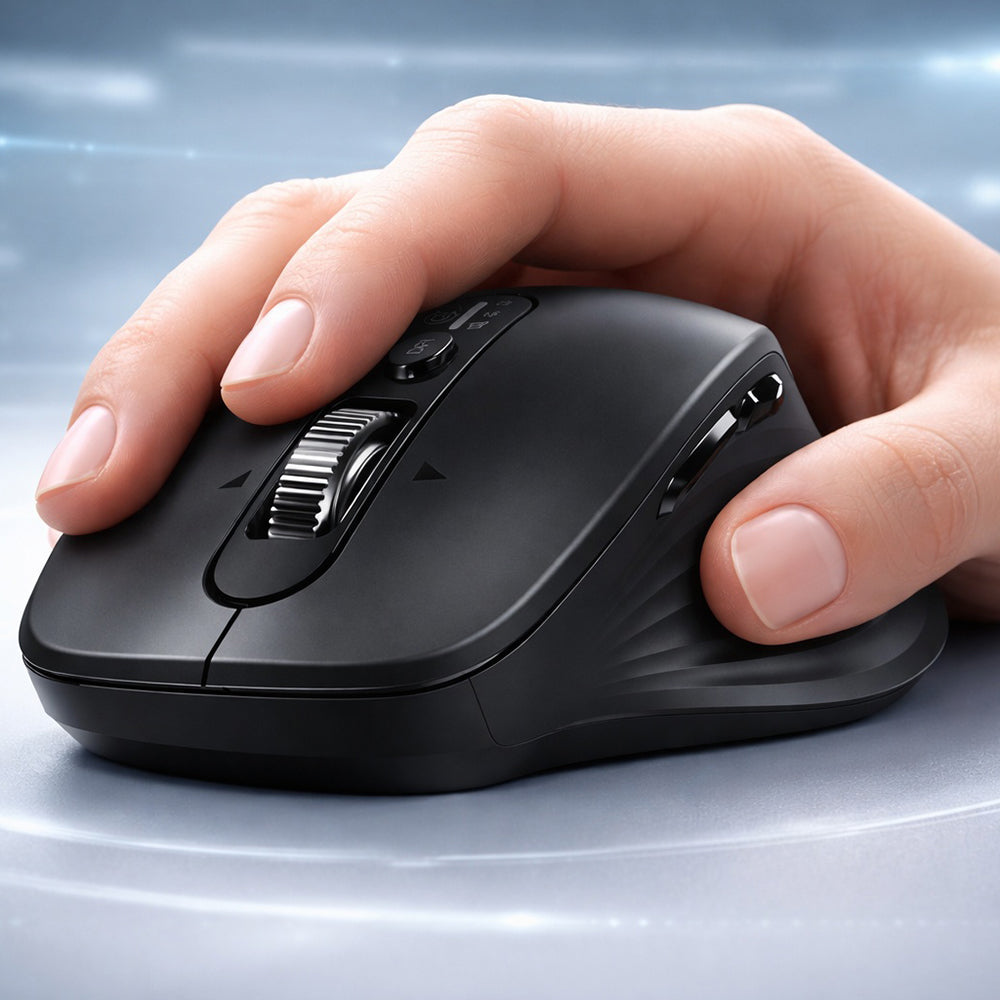 Mysz Bezprzewodowa UGREEN M752 (75498B), 5000DPI, BT / Wi-Fi, Czarna