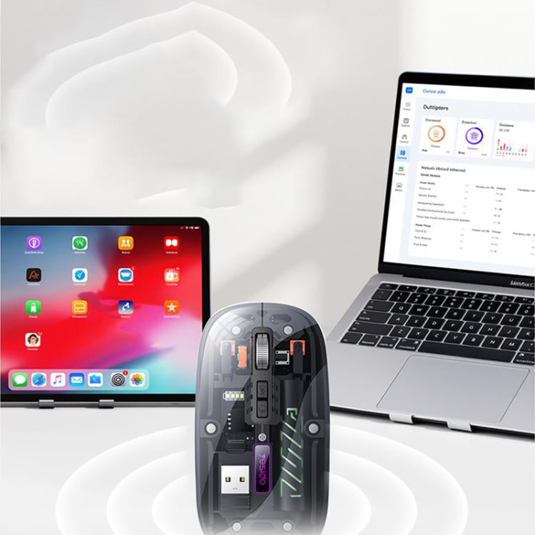 Mysz bezprzewodowa Yesido KB29, 800DPI - 1600DPI, BT / Wi-Fi, Biała