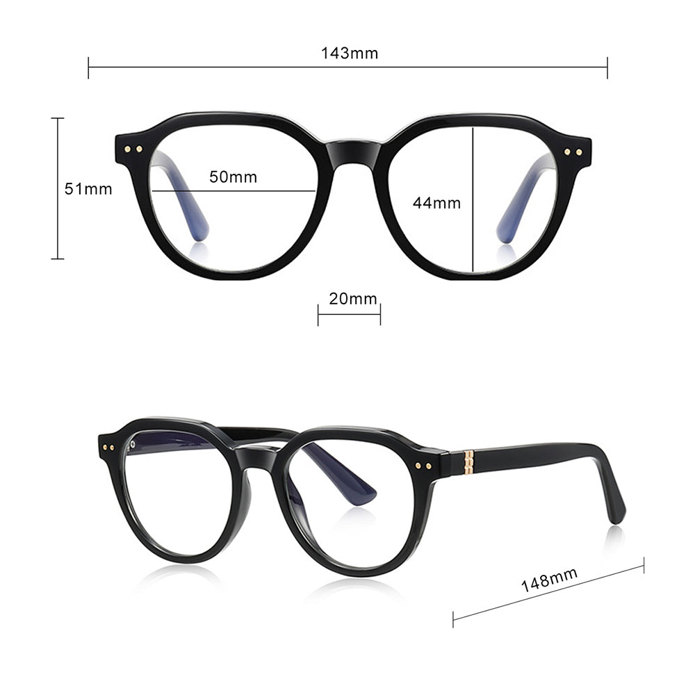 Techsuit 2228 Men's Computer Glasses, Anti-Blue Light, Light Brown