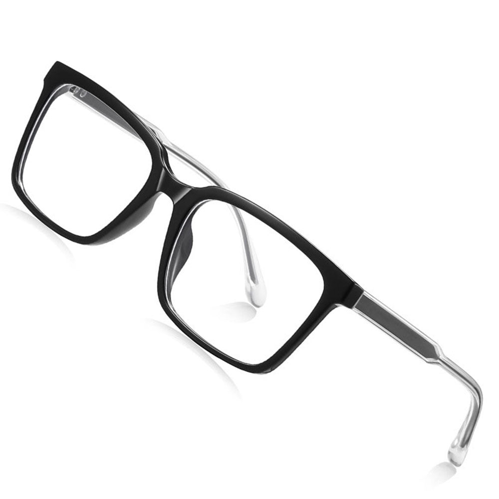 Okulary do komputera męskie Techsuit LS091, antyniebieskie, czarne