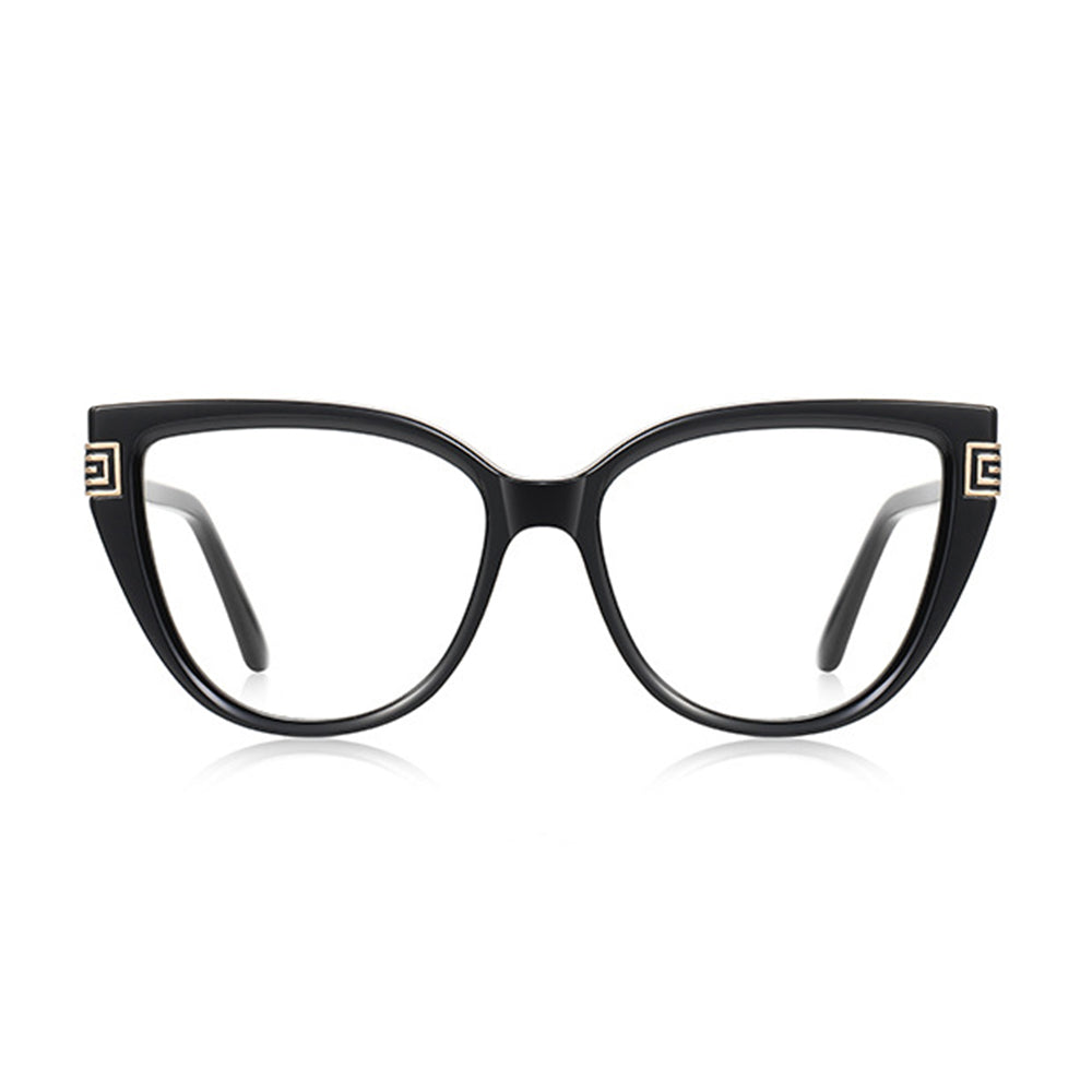 Okulary Komputerowe Damskie Techsuit 2259, Anti-Blue Light, Czarne