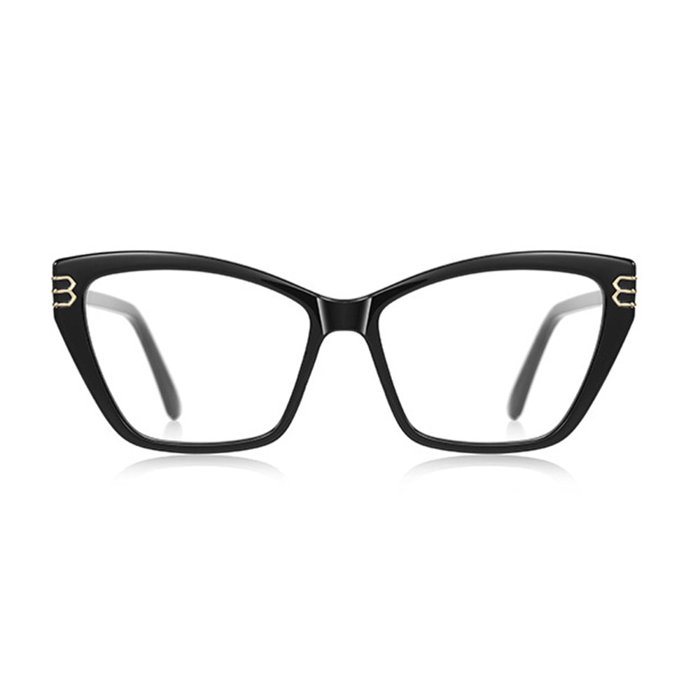 Okulary Komputerowe Damskie Techsuit 2262, Anti-Blue Light, Czarne