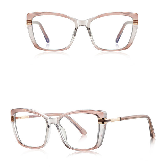 Okulary Komputerowe Damskie Techsuit 2273, Anti-Blue Light, Jasnobrązowe