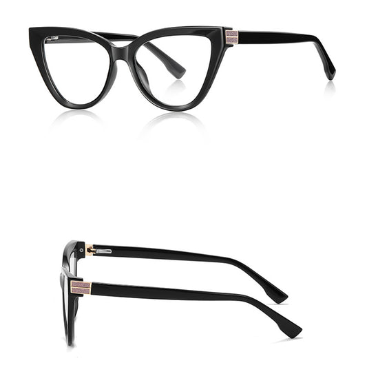 Okulary Komputerowe Damskie Techsuit 2279, Anti-Blue Light, Czarne