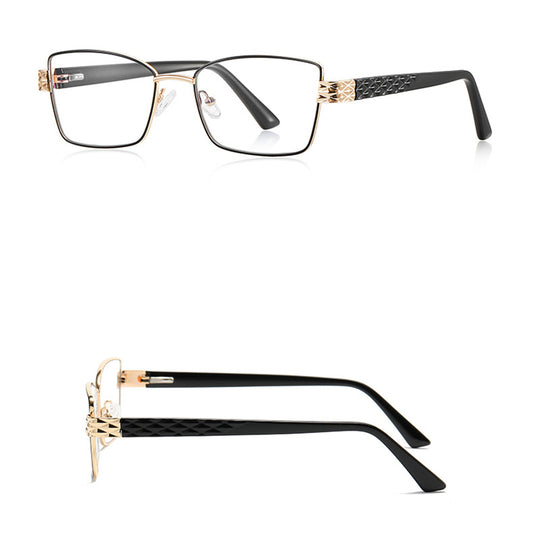 Okulary Komputerowe Damskie Techsuit 3171, Anti-Blue Light, Czarne