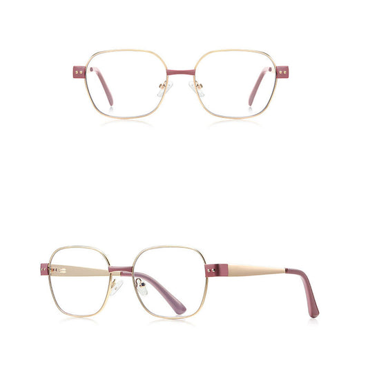Techsuit 3172 Women's Computer Glasses, Anti-Blue Light, Pink Gold