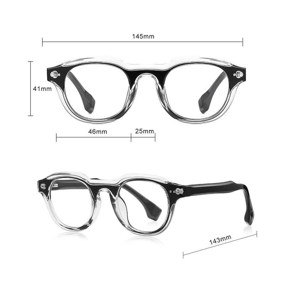 Techsuit LS088 Women's Computer Glasses, Anti-Blue Light, Black Gradient
