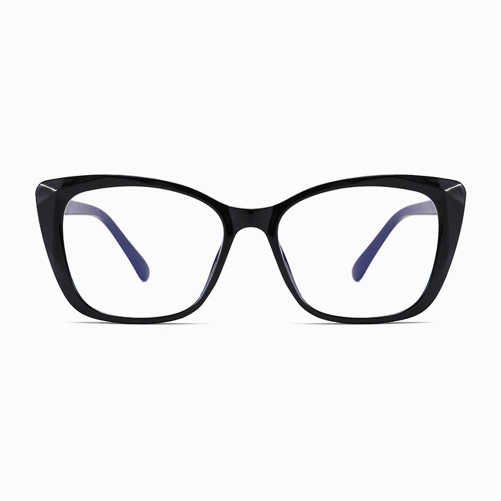 Okulary komputerowe damskie Techsuit PC28016-C1, antyniebieskie, czarne