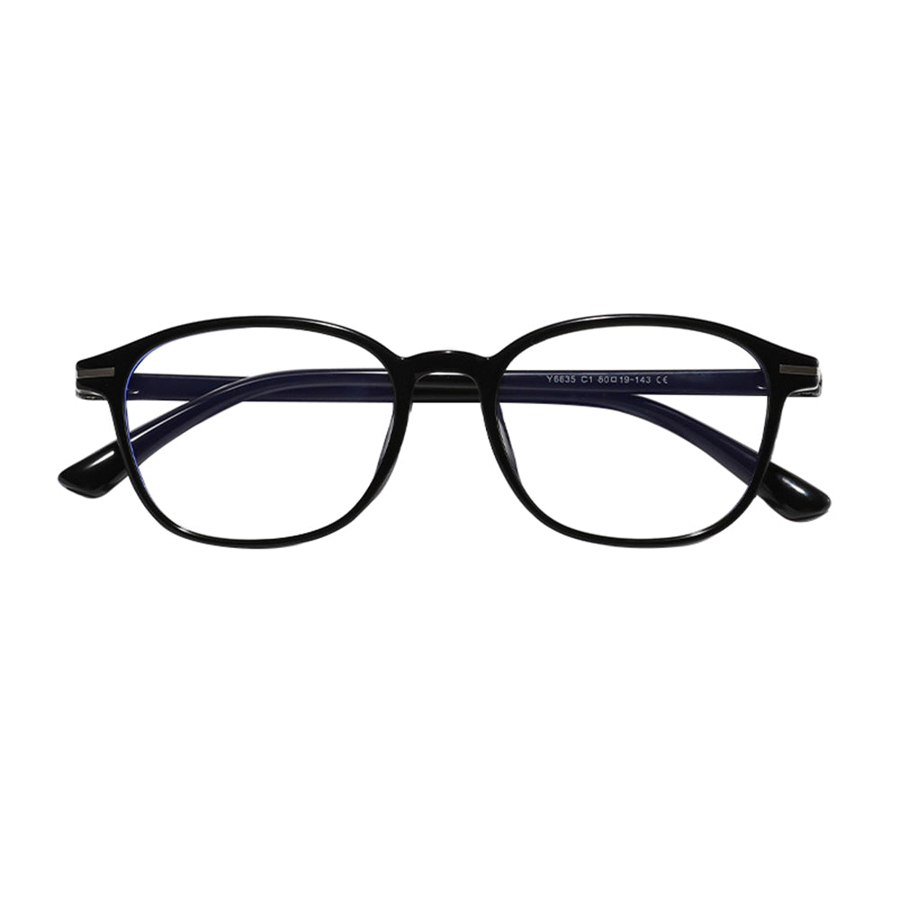Okulary Komputerowe Unisex Techsuit 6635, Anti-Blue Light, Czarne