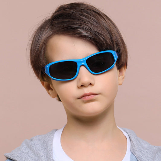 Okulary Przeciwsłoneczne Sportowe Dla Dzieci Techsuit 816-C2, Polaryzacyjne, Żółto-Różowe