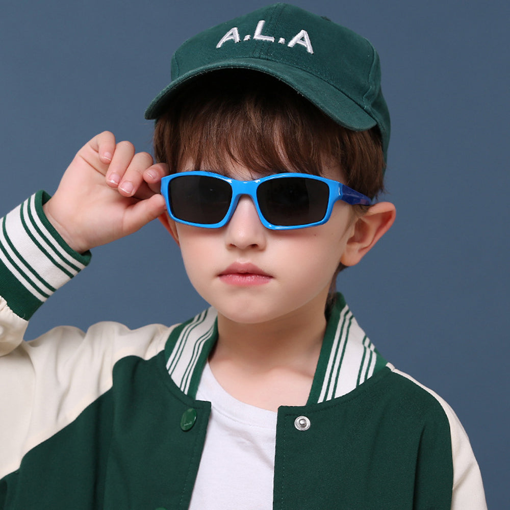 Okulary Przeciwsłoneczne Sportowe Dla Dzieci Techsuit 8202-C41, Polaryzacyjne, Granatowe
