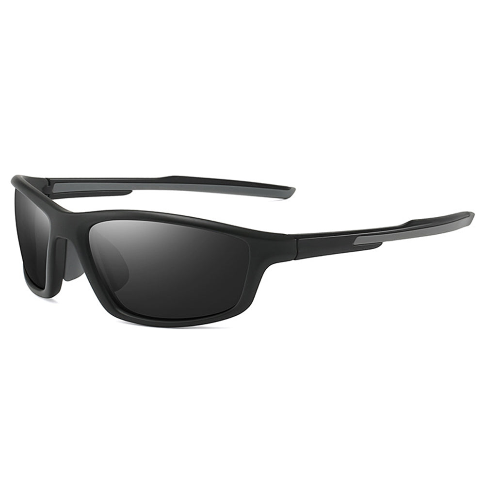 Okulary rowerowe unisex Techsuit 3047, ochrona UV, czarne