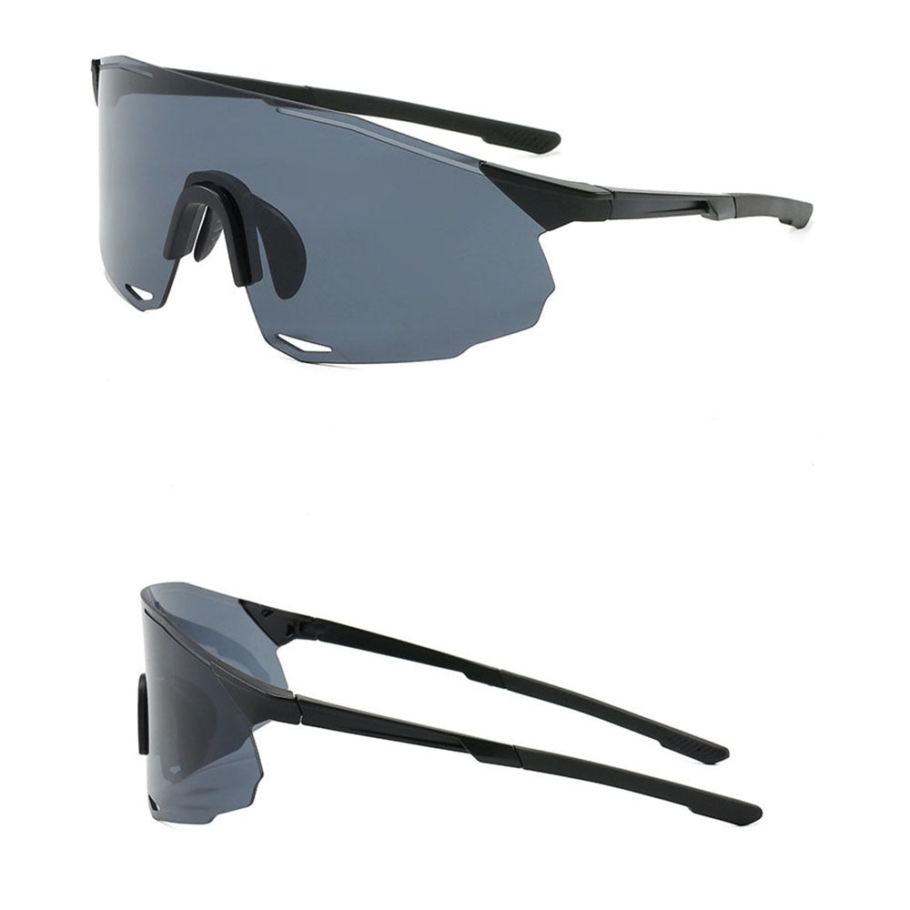 Okulary rowerowe unisex Techsuit 8853, czarno-szare