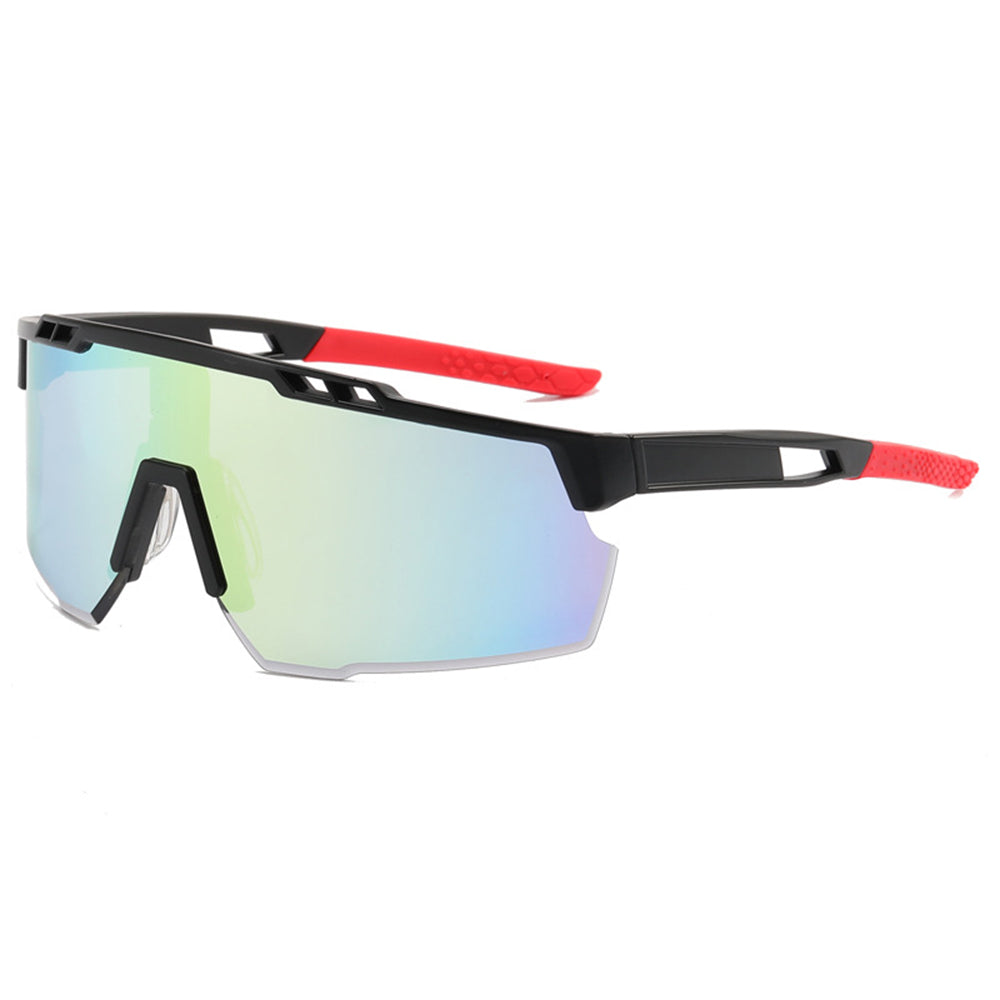 Okulary rowerowe unisex Techsuit 9963, czarno-fioletowe