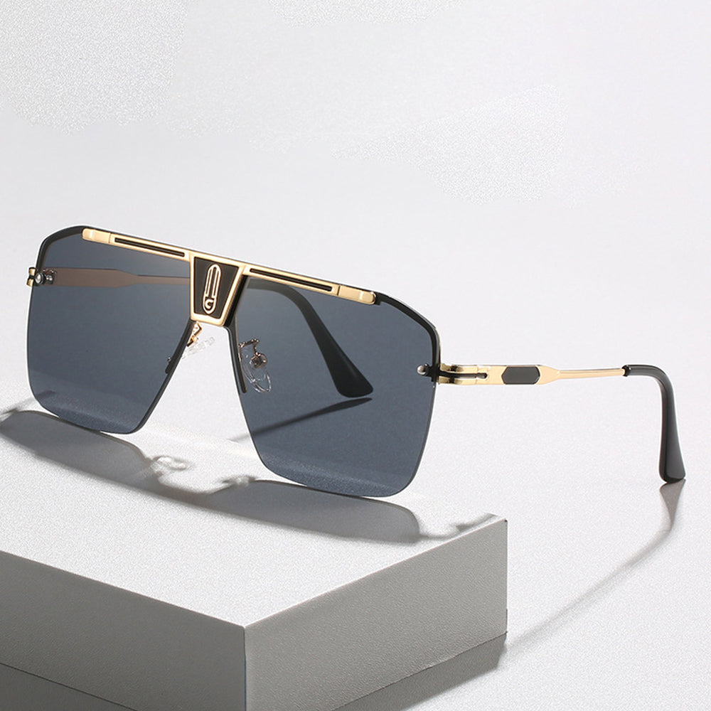 Okulary Przeciwsłoneczne Męskie Techsuit 2576, Złoto-Szare