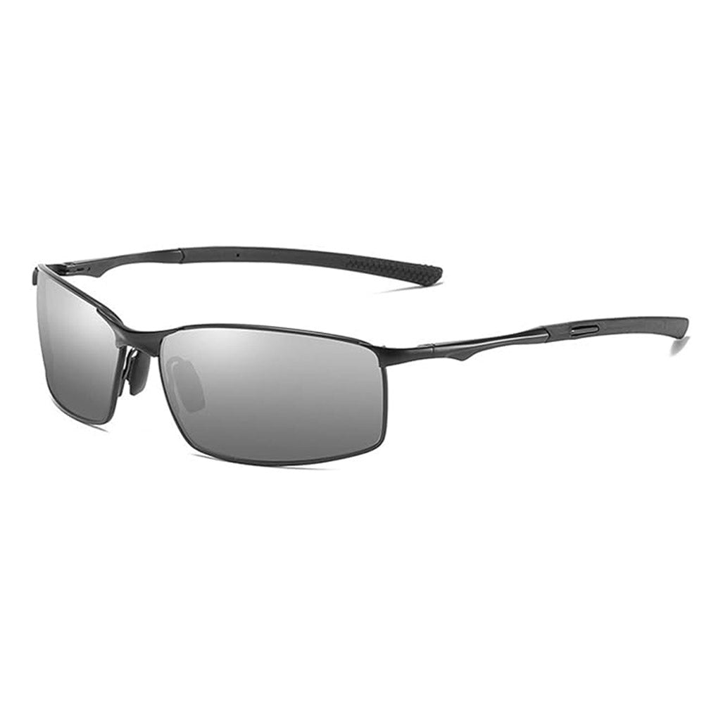 Okulary Przeciwsłoneczne Męskie Techsuit 559, Polaryzacyjne, Ochrona UV, Szaro-Czarne