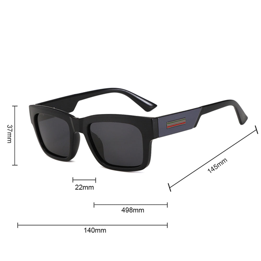 Okulary Przeciwsłoneczne Męskie Techsuit 8491, Polaryzacyjne, Ochrona UV, Matowe Czarne Czerwone
