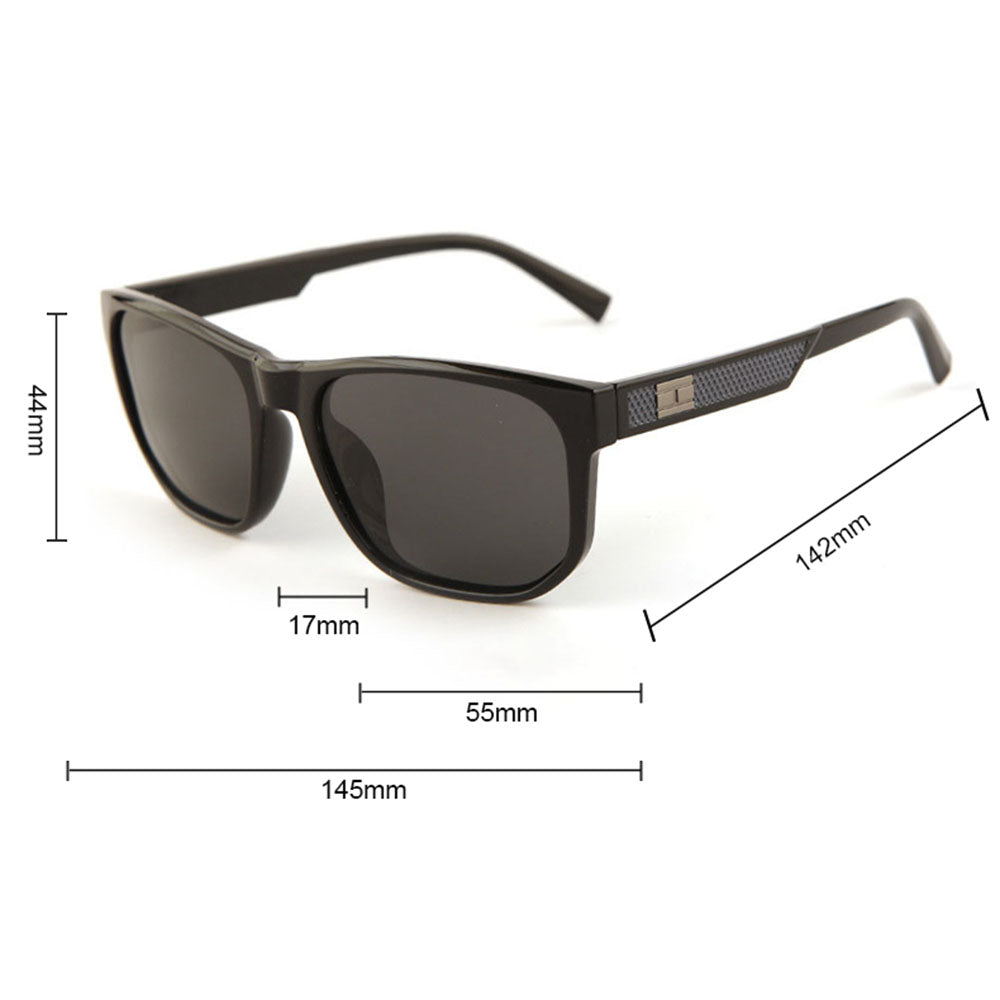 Okulary Przeciwsłoneczne Męskie Techsuit 8502, Polaryzacyjne, Ochrona UV, Szare
