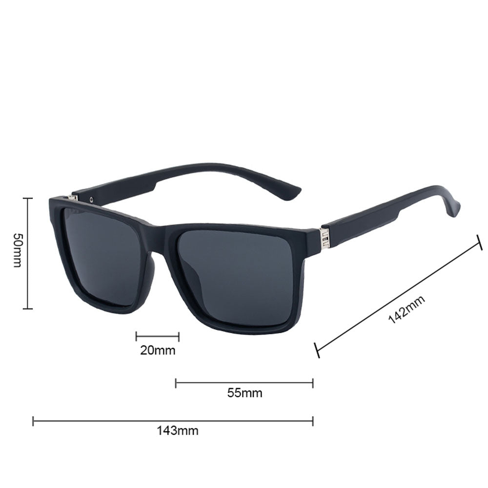 Okulary Przeciwsłoneczne Męskie Techsuit 8506, Polaryzacyjne, Ochrona UV, Matowy Brązowo-Szary