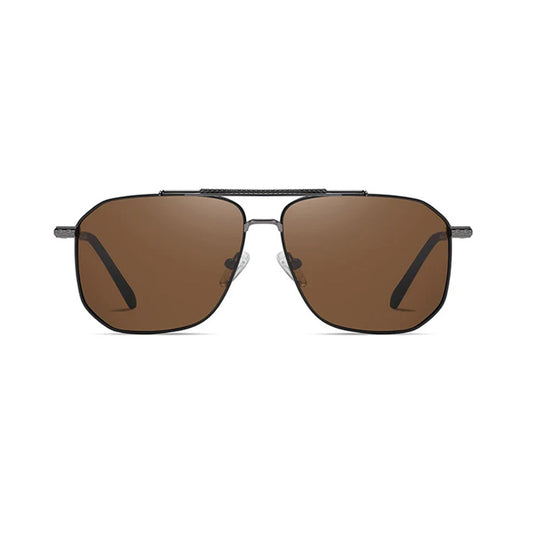 Men's Techsuit 8538 Sunglasses, Polarized, UV Protection, Gray Brown