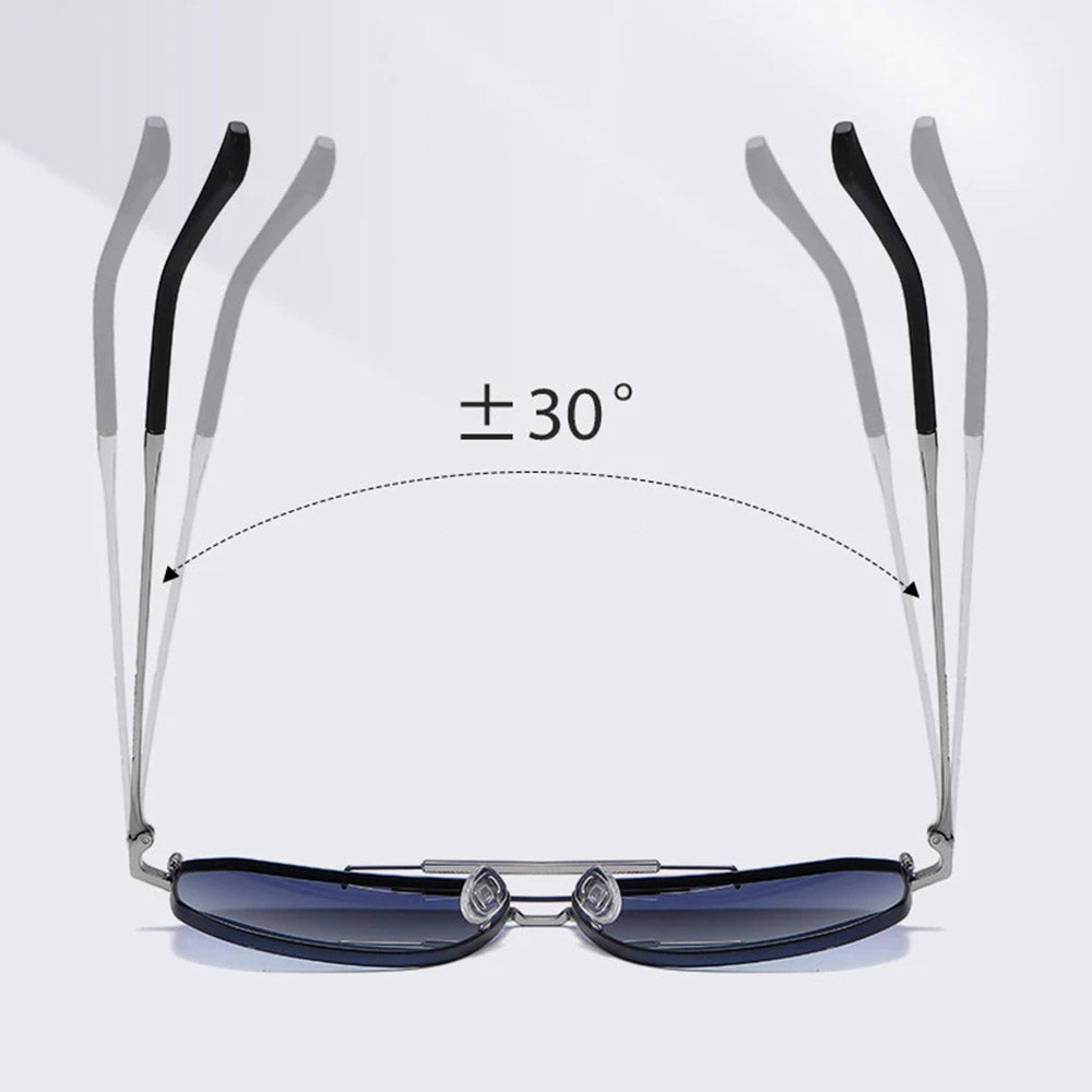 Okulary Przeciwsłoneczne Męskie Techsuit 8538, Polaryzacyjne, Ochrona UV, Różowo-Złote Fioletowe