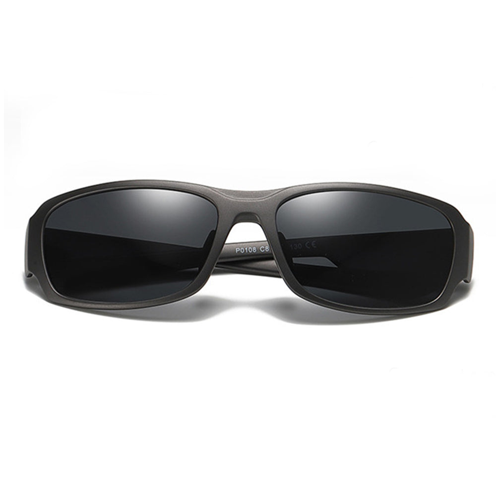 Okulary Przeciwsłoneczne Męskie Techsuit MM108, Polaryzacyjne, Ochrona UV, Szare