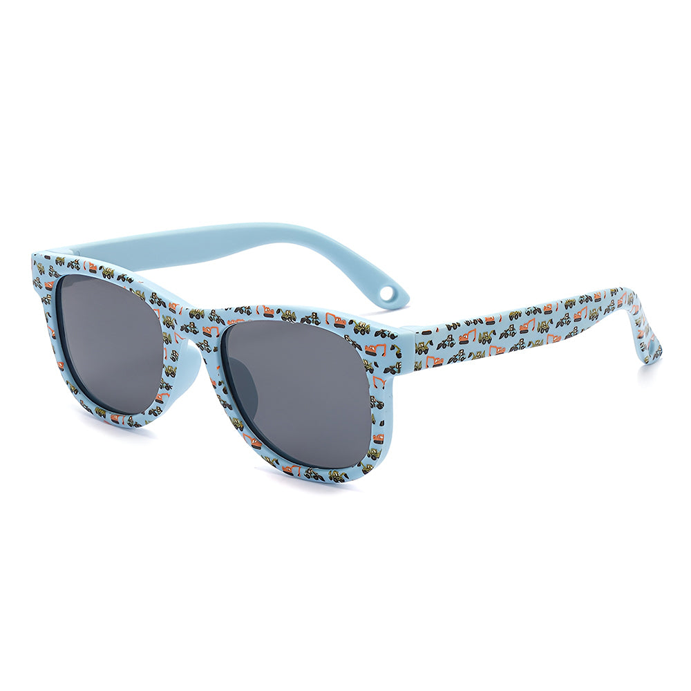 Techsuit 5218 Kids Sunglasses, Polarized, UV Protection, Blue