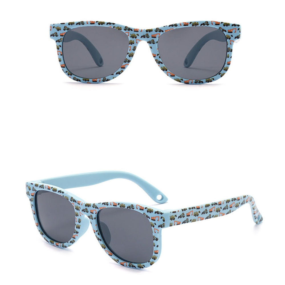 Techsuit 5218 Kids Sunglasses, Polarized, UV Protection, Blue