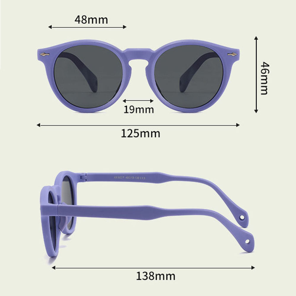 Okulary Przeciwsłoneczne Dla Dzieci Techsuit 602, Polaryzacyjne, Ochrona UV, Czarne