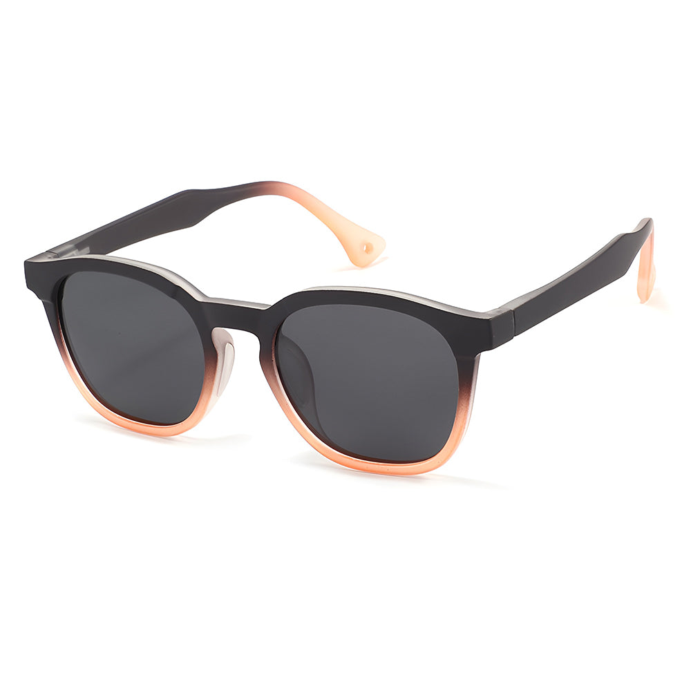 Techsuit 691 Kids Sunglasses, Polarized, UV Protection, Black Orange Gradient