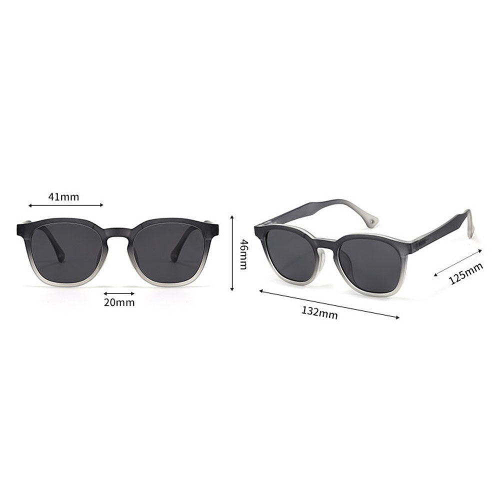 Techsuit 691 Kids Sunglasses, Polarized, UV Protection, Black Orange Gradient