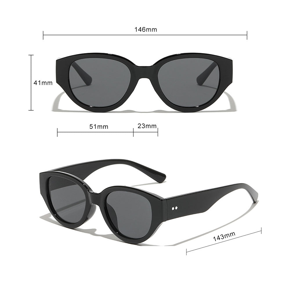 Damskie okulary przeciwsłoneczne Techsuit 17002, czarne
