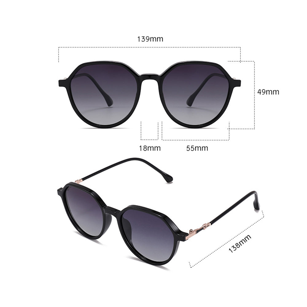 Techsuit 2203 Women's Sunglasses, Polarized, UV Protection, Brown