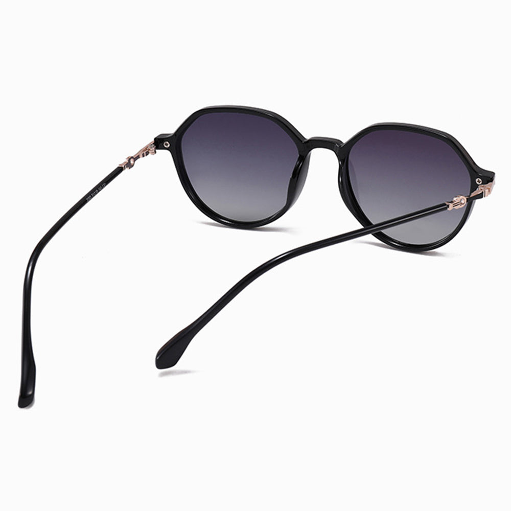 Techsuit 2203 Women's Sunglasses, Polarized, UV Protection, Black Gray