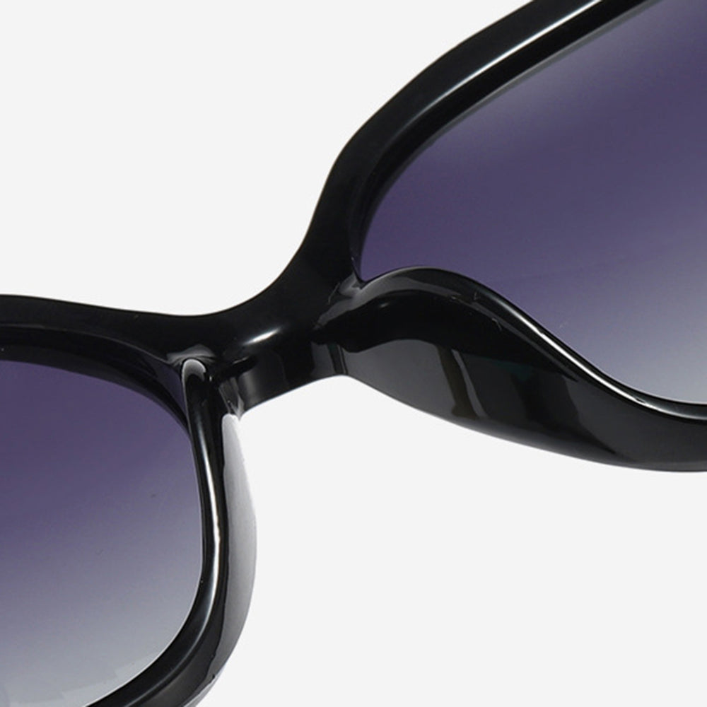 Damskie okulary przeciwsłoneczne Techsuit 5599, polaryzacyjne, ochrona UV, czarno-szare