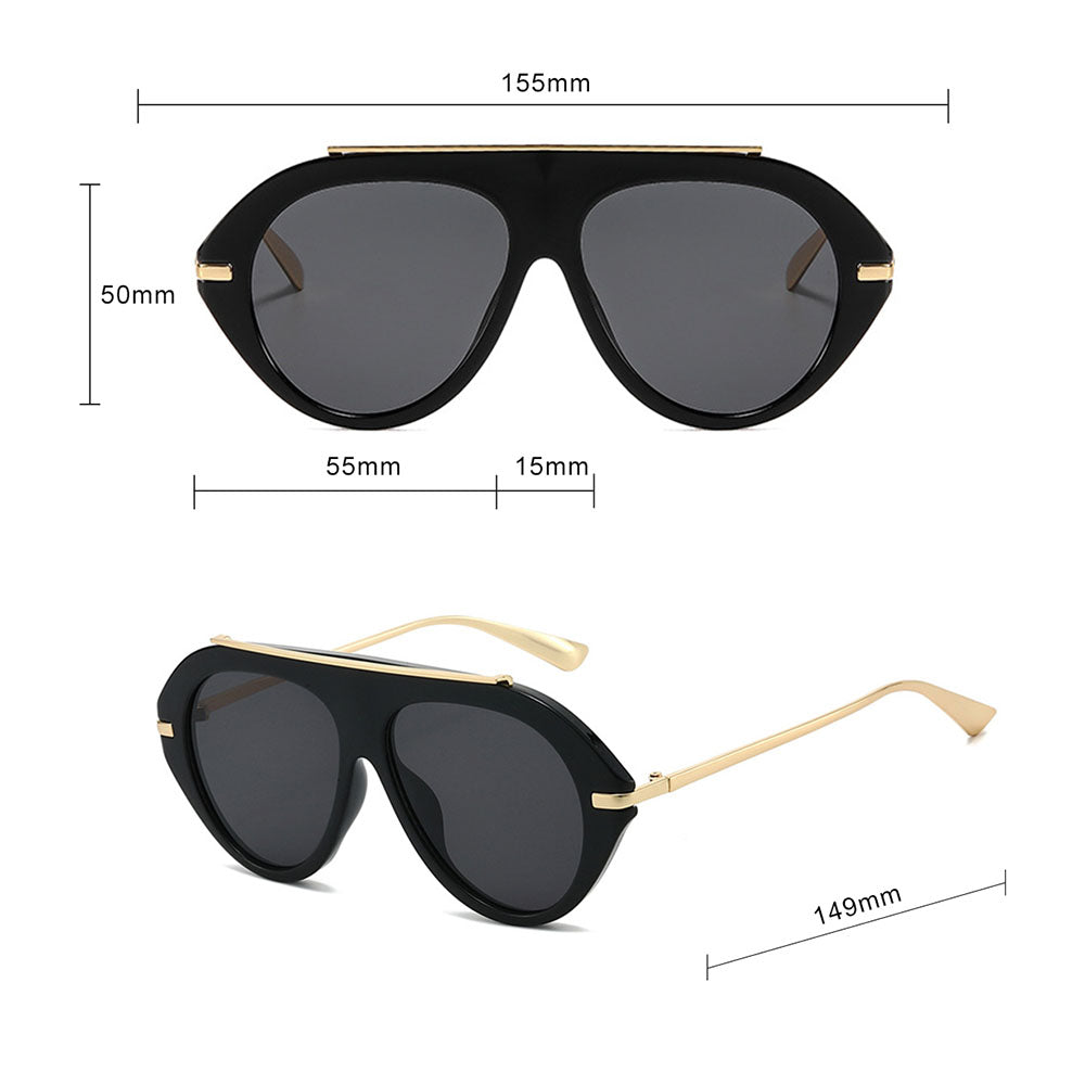 Techsuit 8092 Women's Sunglasses, Black