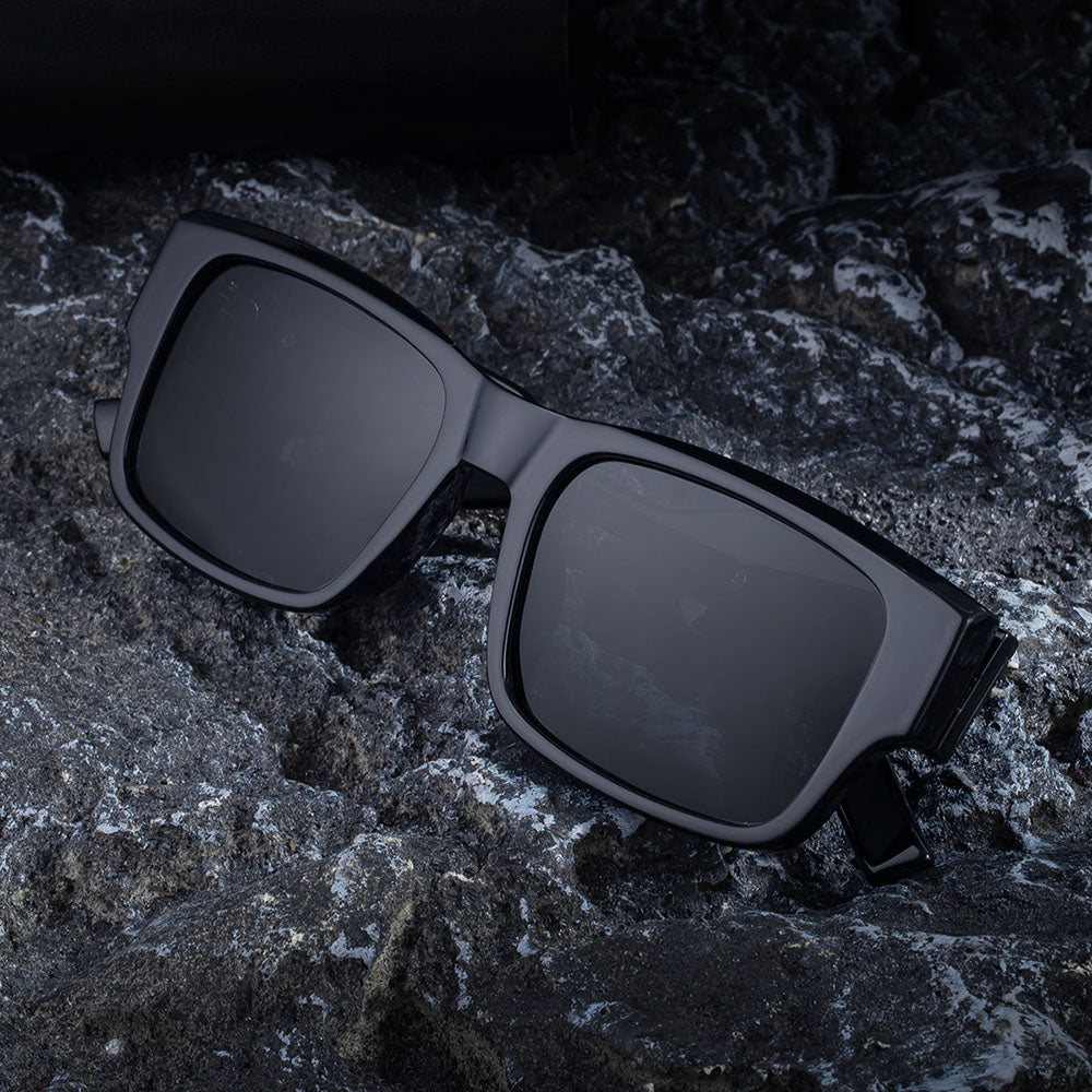 Okulary Przeciwsłoneczne Damskie Techsuit 8485, Polaryzacyjne, Ochrona UV, Czarne