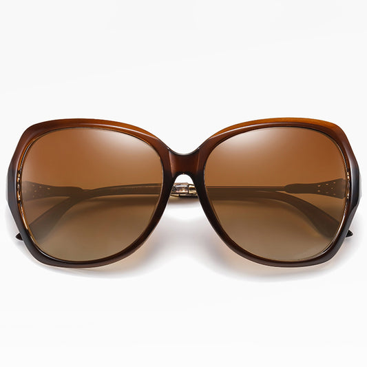 Damskie okulary przeciwsłoneczne Techsuit 8881, polaryzacyjne, ochrona UV, brązowe