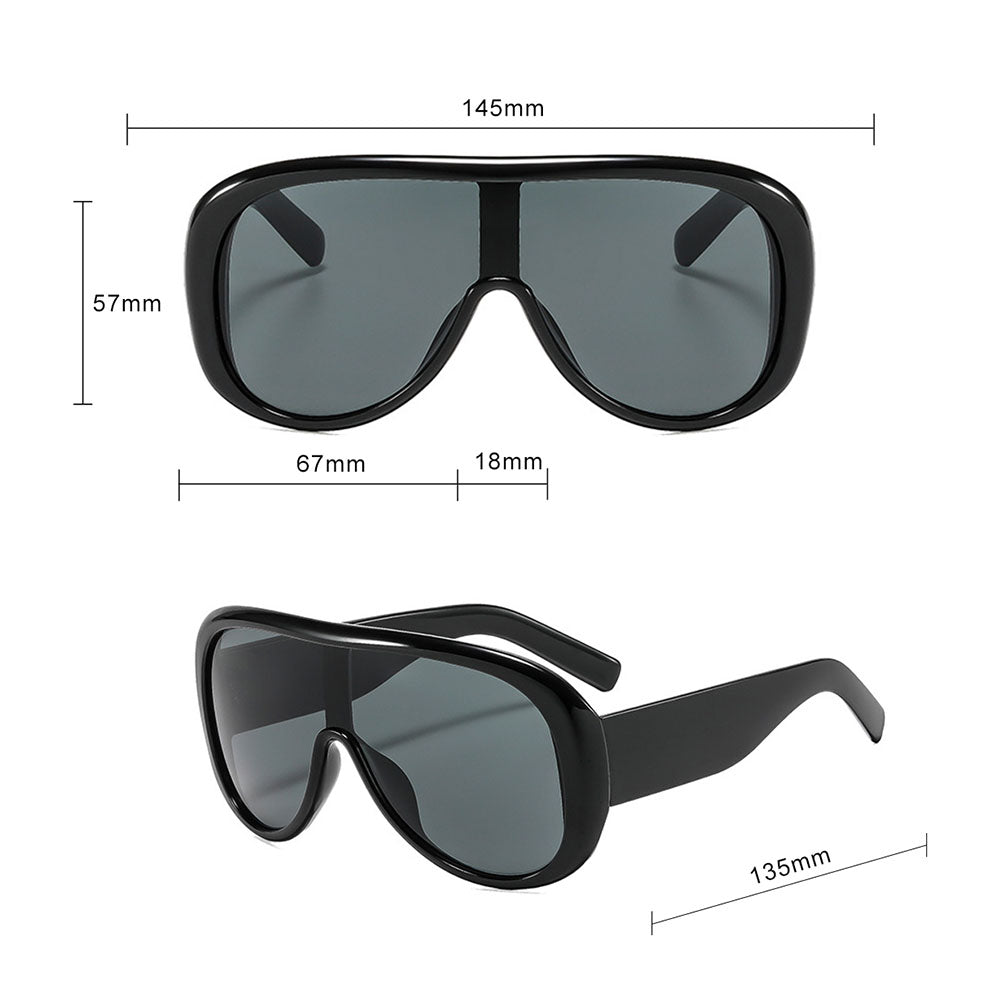 Damskie okulary przeciwsłoneczne Techsuit 89337, czarne