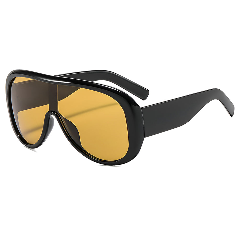 Techsuit Women's Sunglasses 89337, Black Yellow